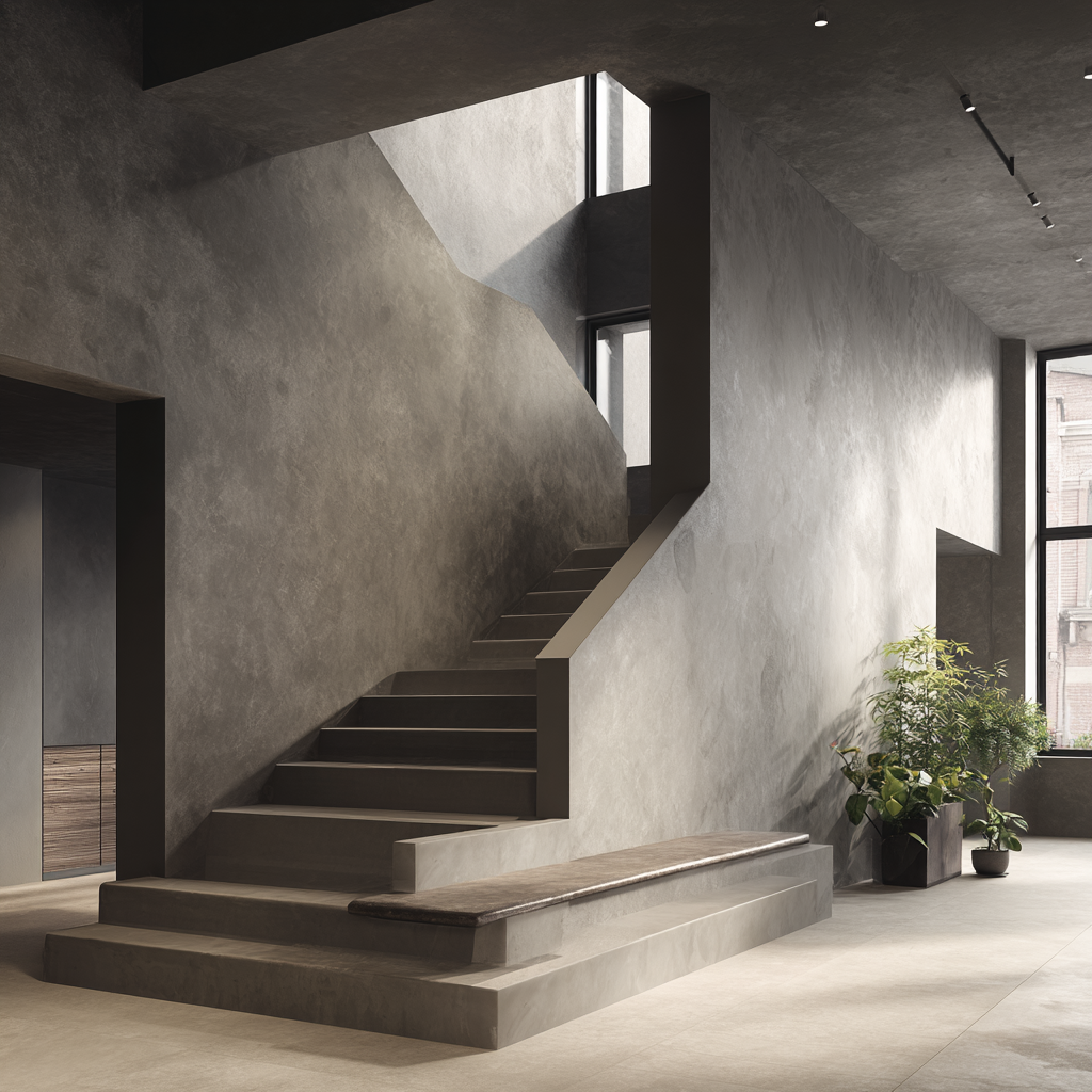 staircase microcement