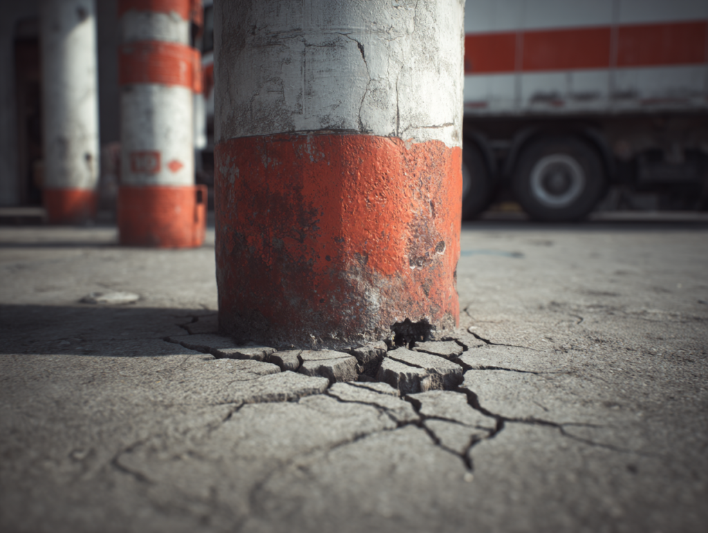 What To Do When Bollard Cracks And Falls [Bollard Repair] toronto